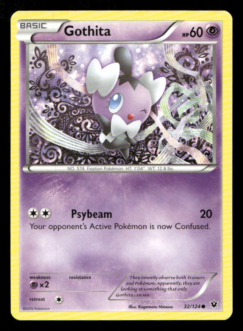 Gothita 32/124 Fates Collide LP Pokemon