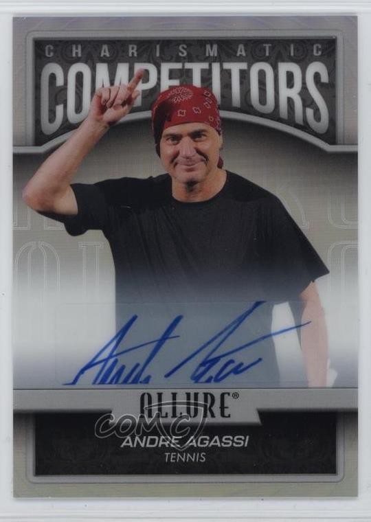 2025 Upper Deck Allure SE Charismatic Competitors Andre Agassi #CC-5 Auto 0zi5
