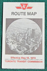 1973 Toronto Transit Commission Subway Map Canada Union Station Route Timetable — photo 1