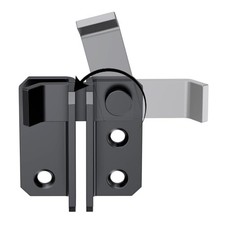 Right Door Flip Latch Gate Latches Safety Door Lock Catch Black-Small-Right