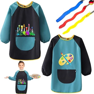 MARKE NAEBRO NAEBRO 2Pcs Malsch¨¹rze Kinder, Wasserdicht Malkittel 6-12 Jahre M?dchen/Junge,