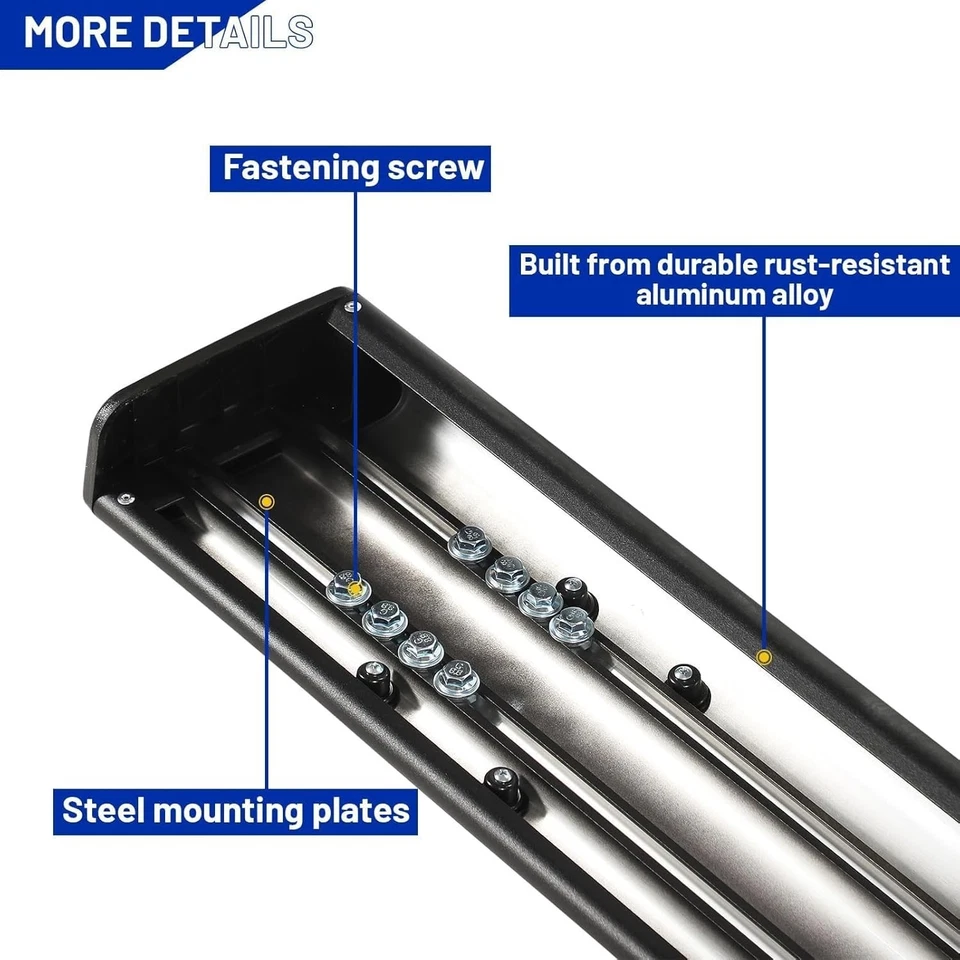 07-18 Chevy Silverado GMC Sierra 6.5" estriberas par 82" 500lb doble cabina gasolina Foto 3 de 4