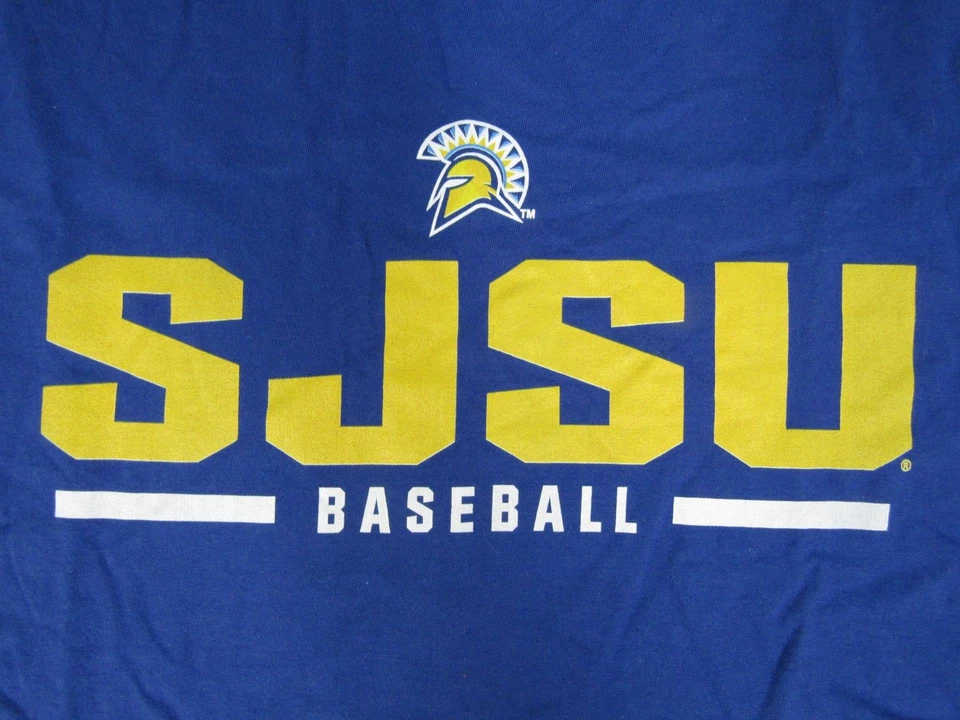 New San Jose State Spartans Baseball Mens Size L Large Blue Long-Sleeve Shirt - Image 3 of 3