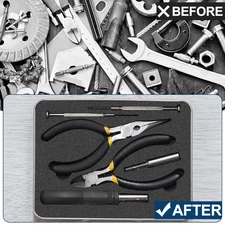 4 PCS Polyurethane Foam Sheets 16" L X 12" W X 1" T Packing Foam Inserts Cutt...