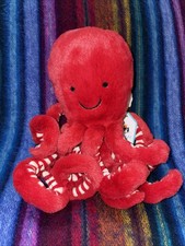 Jellycat Cranberry Octopus Little 7" NWT Retired