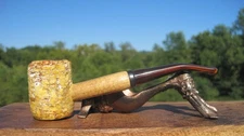 Missouri Meerschaum Corn Cob Tobacco Smoking Estate Pipe 5.3/4" L