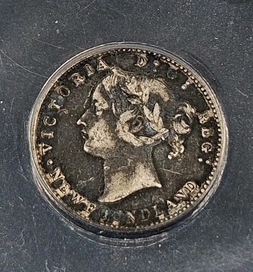 1873 (Newfoundland) Canada 10 Cents | ANACS VF25 Details, Corroded/Scratched - Image 4 of 4