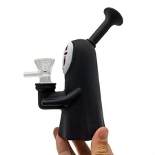 6.2 inch Silicone Hookah Faceless Man Water Pipe Smoking Bong Hand Pipes W/ Bowl