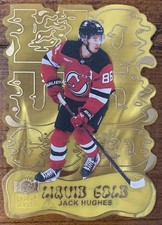 2024-25 Metal Universe Liquid Gold SSP Jack Hughes- Case Hit #7/25 Golden Goal!