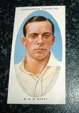 Churchman - Cricketers No50 - R.E.S. Wyatt, Warwickshire