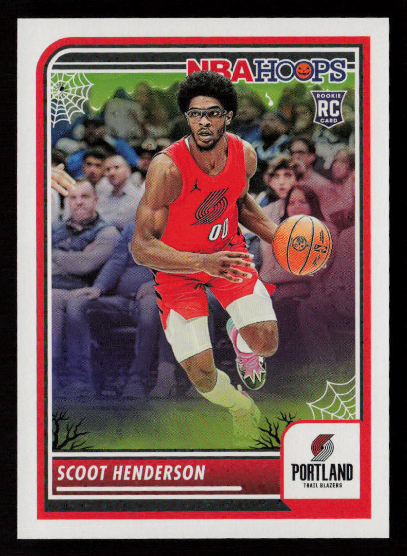 Scoot Henderson 2023-24 Hoops Haunted Hoops #137 RC Portland Trail Blazers