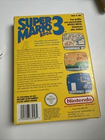Nintendo NES Super Mario Bros. 3 Modul, Anleitung, H&uuml;lle