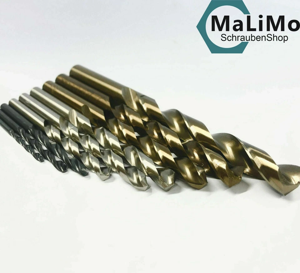 RIPOX HSS DIN338 Spiral Edelstahlbohrer Metallbohrer 1-13 R/G/Co5 Kobalt Cobaltbohrer