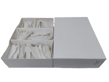 2.0" White Raptor II R2 Vanes Q2i Norway Industries: Bulk Pack Of 500 Count