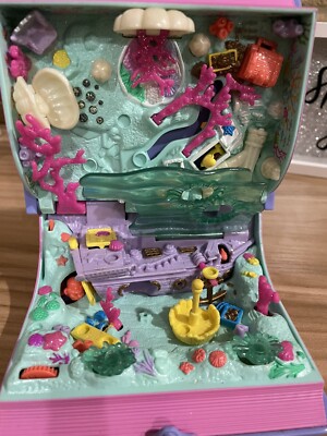Polly Pocket Sparkling Mermaid Adventure Mattel 1995 – Neuf Storybook MISB