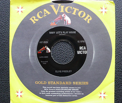 7'' Elvis Presley - Baby Let's Play House - USA RCA Gold Standard