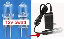 Mini-Light Halogen Bulbs 12v 5w 2 pack Fits Many 5 watt light Rena OEM and other