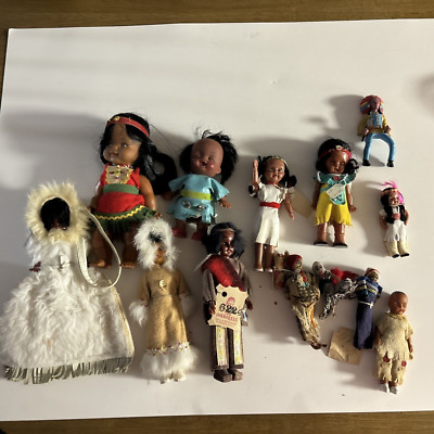 Vintage lot Native American Indian -Eskimo doll Rachel Morgan-Carlson edition 12