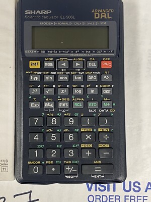 Sharp Scientific Calculator EL-506 L Working w/manual | eBay