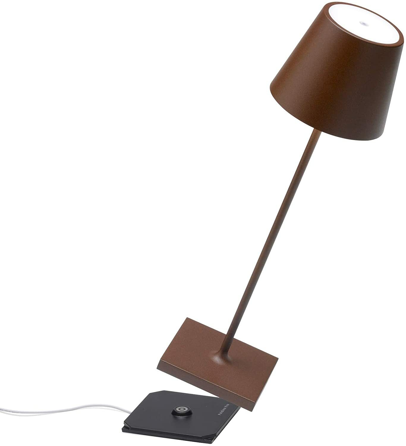Lampada a led da tavolo Poldina Pro Corten Ricaricabile LD0340R3 Zafferano