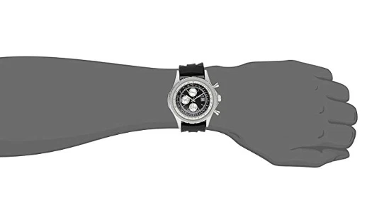 Reloj Akribos XXIV Para Hombre Negro Conqueror Suizo Multifunción Correa de Goma F1255 Foto 2 de 2