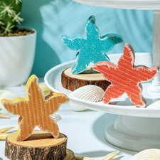 3 Pcs Ocean Beach Tiered Tray Decor Items Mini Summer Wooden Sign Set Farmhouse