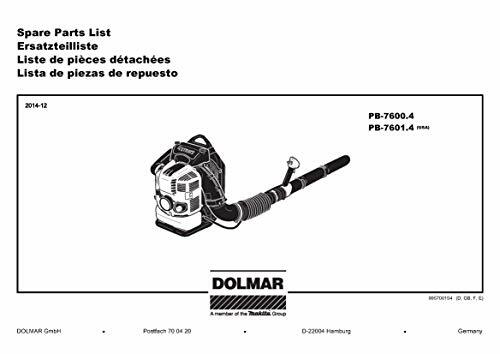 Dolmar 377350110-5927 - Guarnizione, ricambio originale PB-7600.4 (L1D)