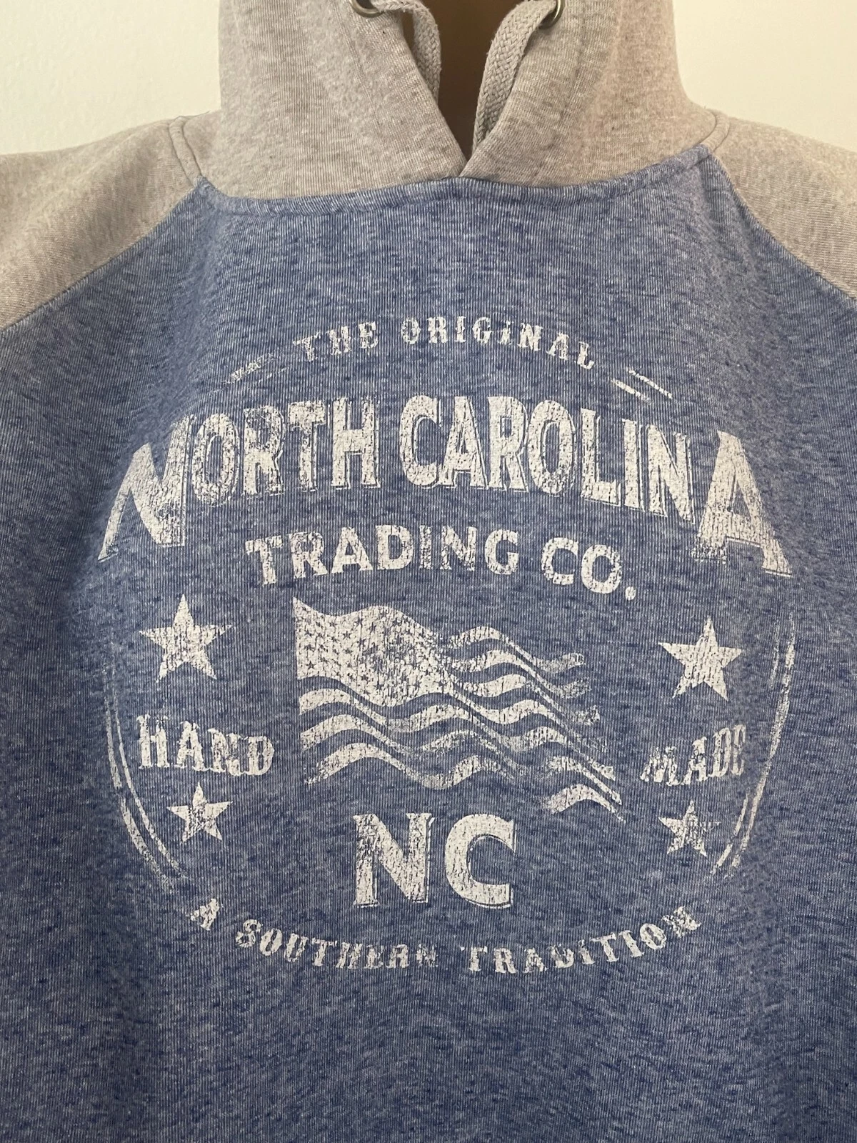 VETEMENTS Felpa con cappuccio North Carolina Trading Co. NC uomo donna taglia XL grigio