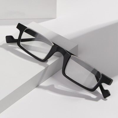 Flexible Square Semi-rim Reading glasses Anti-glare Eyewear For Women Men