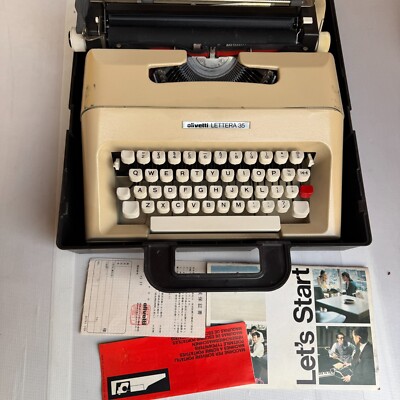 olivetti lettera 35 Typewriter NoChecked | eBay