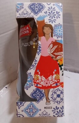Stella Artois 2018 Limited edition Mexico Glass Chalice Silvana Avila Brand New 
