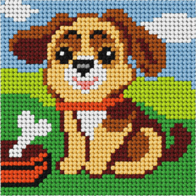 Orchidea Nadelstich Kit: Meine erste Stickerei: Mini: Hund