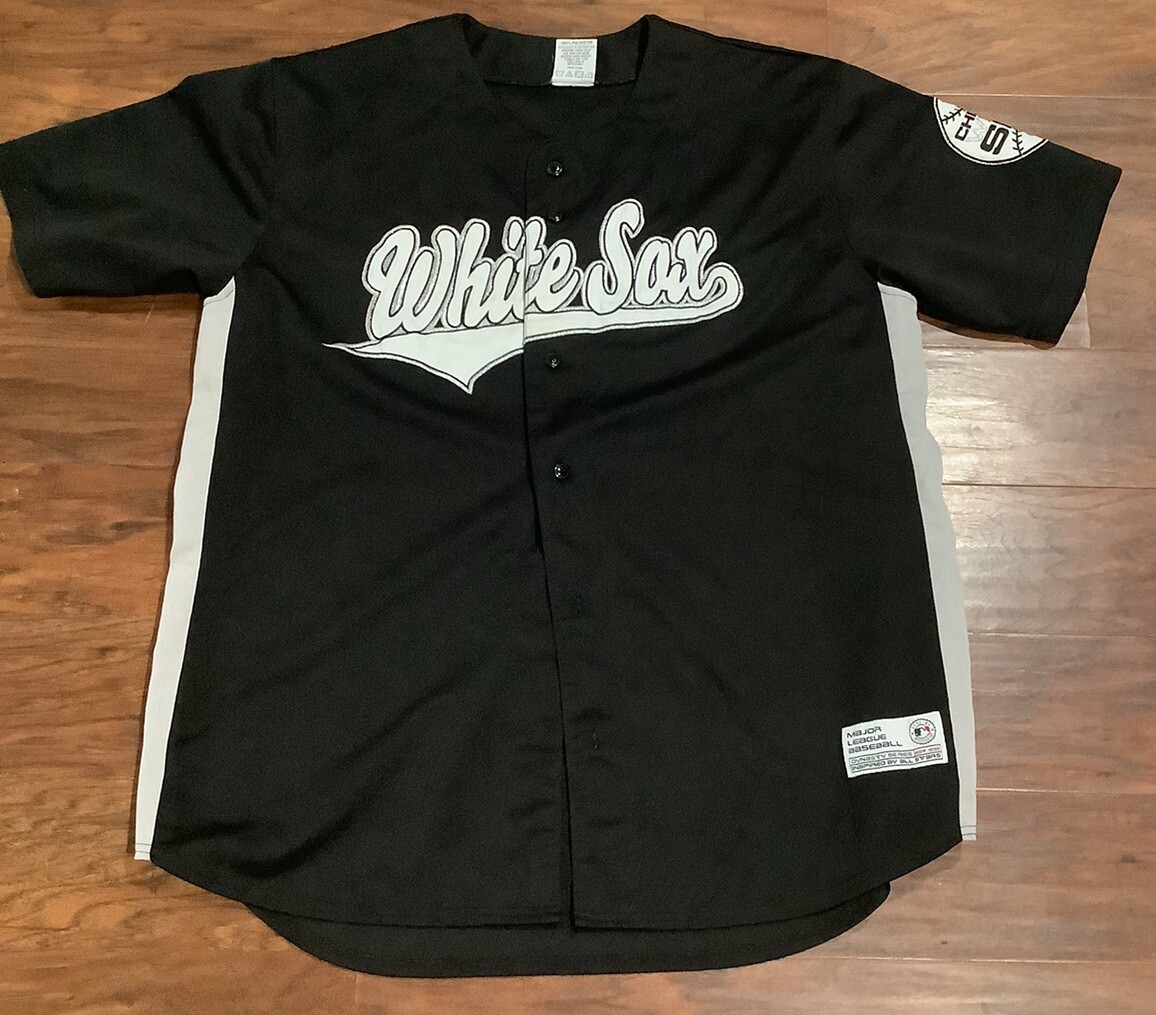 Men's L Dynasty Chicago White Sox Team MLB Black Baseball Jersey