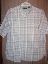 Men's CHaps Polyester Dress casual Shirt Size XXL
