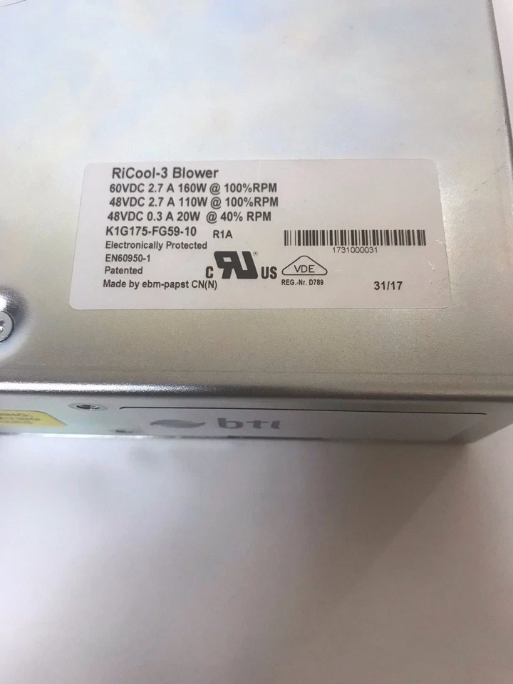 IBM ebmpapst Mulfingen K1G175-FG59-10 48V 2.7A 110/72W Server Cooling Fan - Image 3 of 4