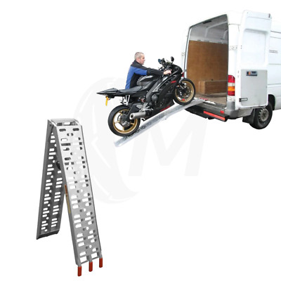 BikeTek Motorrad Auffahrrampe leichte Aluminium Klapprampe Motorrad