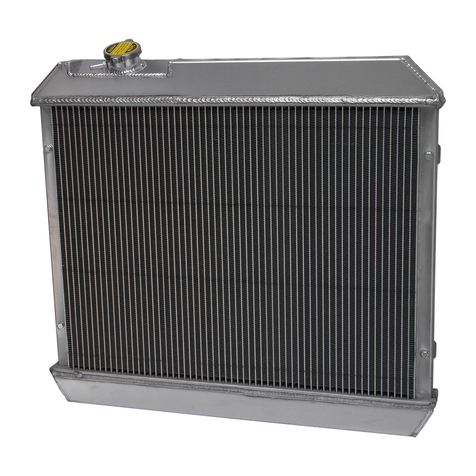 4 Row Radiator w/Shroud Fan For 1963-1966 Chevy C10 C20 C30 K10 K20 K30 Pickup Foto 4 de 4