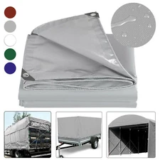 10x12ft 22Mil Heavy Duty PVC Tarpaulin Sun Shade Tarp Canopy Tent Cover Tarp