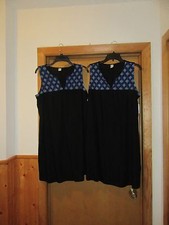 Sleeveless Dresses Old Navy size LG,MD,Black Blue Embroidery front NWT