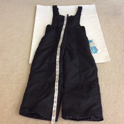 Chalet Alpine Ski Bib Boys Black Size 6 New With Tags