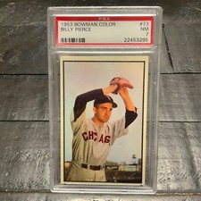 1953 Bowman Color Billy Pierce #73 *White Sox* PSA 7 NM