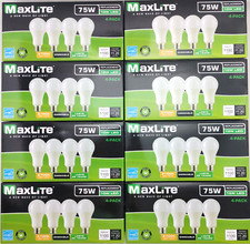 32 MaxLite A19 LED Bulbs 75W Eq 10W Dimmable 2700K Soft White 1100 Lumens