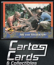 The Sick Triceratops 1993 Topps Jurassic Park #28