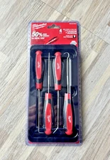 Milwaukee Tools 4pc Comfort Grip Knurled Shaft Mini Hook & Pick Set #48-22-9215