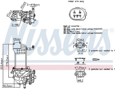 AGR-Modul ** FIRST FIT ** NISSENS 98359 Stahl für VW AMAROK 2HA 2HB S1B S6B S7A