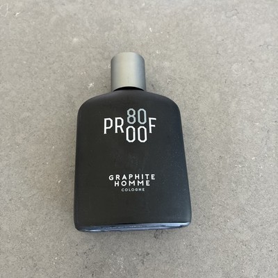 80 Proof GRAPHITE HOMME Cologne For Men 3.38oz | New W/Out Box FAST SHIP!