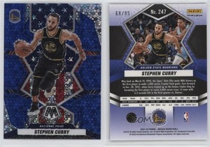 2021 Panini Mosaic National Pride Fast Break Blue Prizm /85 Stephen Curry #247