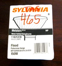 NEW VINTAGE SYLVANIA PAR 38 150W FLOOD LIGHT BULB LAMP METAL HALIDE MH USA MADE