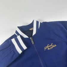 Scotch And Soda Boys SZ M Blue Reversible Bomber Jacket Amsterdam Casual