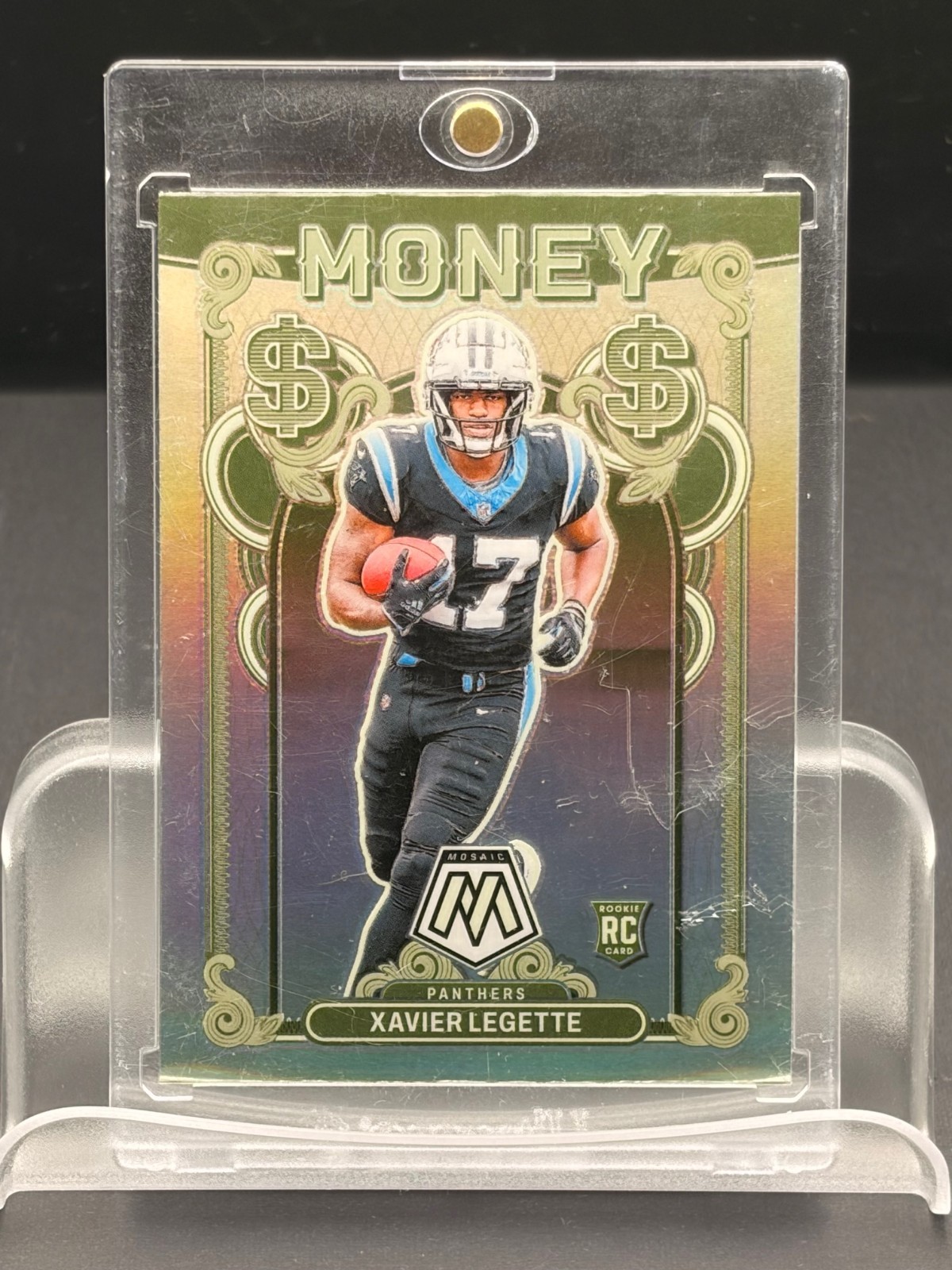 2024 Panini Mosaic Money Xavier Legette #14 Rookie RC Panthers Case Hit SSP